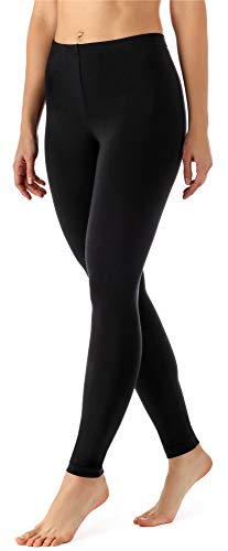 Merry Style Damen Lange Leggings aus Viskose MS10-143 (Schwarz, M) von Merry Style