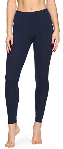 Merry Style Damen Lange Leggings mit Allover Print Muster bunt MS10-338(Marineblau,XL) von Merry Style