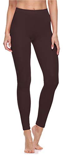 Merry Style Damen Lange Leggings aus Baumwolle MS10-198 (Braun,XL) von Merry Style