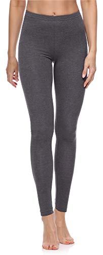 Merry Style Damen Lange Leggings aus Baumwolle MS10-198 (Dunkelmelange, XXL) von Merry Style