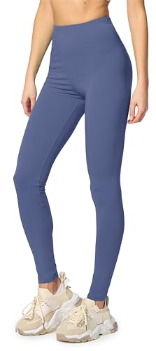 Merry Style Leggings Damen Baumwolle für das ganze Jahr Bequeme Leggings Blickdicht Damen Ideal für Yoga Sport Gym und Freizeit MS10-198 (Jeans,XS) von Merry Style