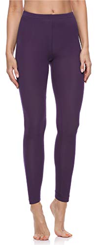 Merry Style Damen Lange Leggings aus Baumwolle MS10-198 (Purpur,L) von Merry Style