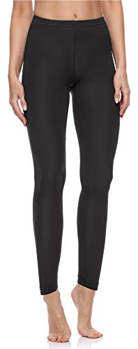 Merry Style Damen Lange Leggings aus Baumwolle MS10-198 (Schwarz, 3XL) von Merry Style