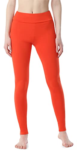 Merry Style Damen Lange Leggings aus Baumwolle MS10-429 (Orange, L) von Merry Style