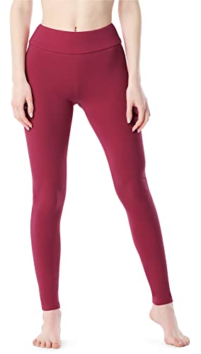 Merry Style Damen Lange Leggings aus Baumwolle MS10-429 (Weinrot, L) von Merry Style