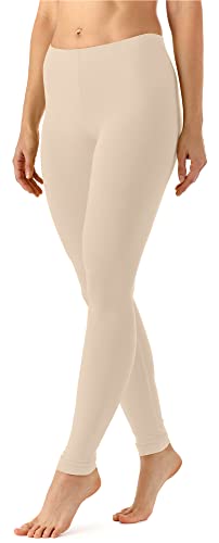 Merry Style Damen Lange Leggings aus Viskose MS10-143 (Beige, XL) von Merry Style