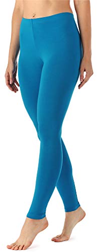 Merry Style Damen Lange Leggings aus Viskose MS10-143 (Blau, XS) von Merry Style