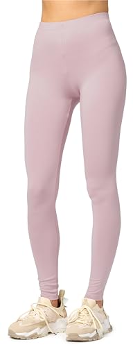 Merry Style Damen Lange Leggings aus Viskose MS10-143 (Caffelatte, L) von Merry Style