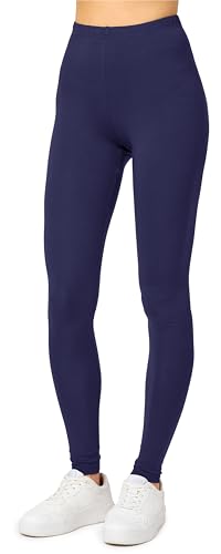 Merry Style Damen Lange Leggings aus Viskose MS10-143 (Dunkelblau, XL) von Merry Style