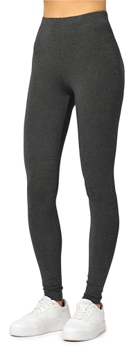 Merry Style Damen Lange Leggings aus Viskose MS10-143 (Dunkelmelange, S) von Merry Style