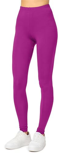 Merry Style Damen Lange Leggings aus Viskose MS10-143 (Fuchsie, XXL) von Merry Style