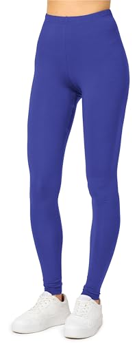 Merry Style Damen Lange Leggings aus Viskose MS10-143 (Kobalt, XS) von Merry Style