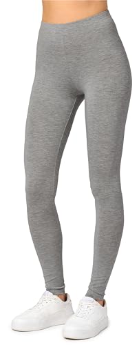 Merry Style Damen Lange Leggings aus Viskose MS10-143 (Mittel Melange, XS) von Merry Style