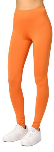 Merry Style Damen Lange Leggings aus Viskose MS10-143 (Orange, XL) von Merry Style