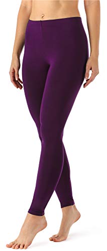 Merry Style Damen Lange Leggings aus Viskose MS10-143 (Pflaume, L) von Merry Style