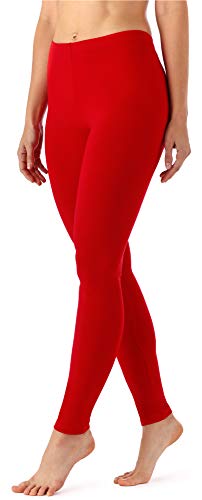 Merry Style Damen Lange Leggings aus Viskose MS10-143 (Rot, L) von Merry Style