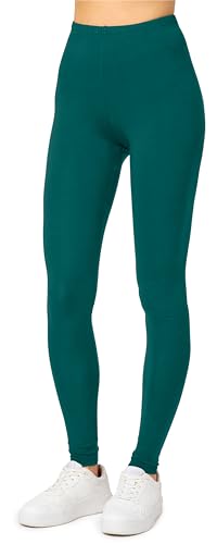 Merry Style Damen Lange Leggings aus Viskose MS10-143 (Smaragdgrün, XS) von Merry Style