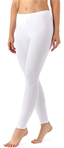 Merry Style Damen Lange Leggings aus Viskose MS10-143 (Weiß, 4XL) von Merry Style