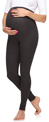 Merry Style Damen Lange Umstandsleggings aus Viskose MS10-297 (Dunkelmelange, XL) von Merry Style