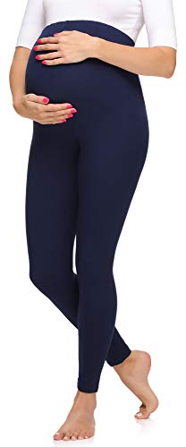 Merry Style Damen Lange Umstandsleggings aus Viskose MS10-297 (Marineblau, M) von Merry Style