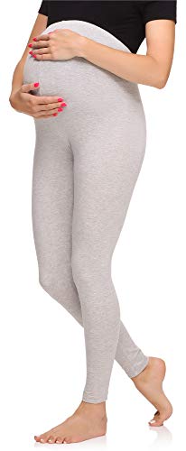 Merry Style Damen Lange Umstandsleggings aus Viskose MS10-297 (Melange, M) von Merry Style