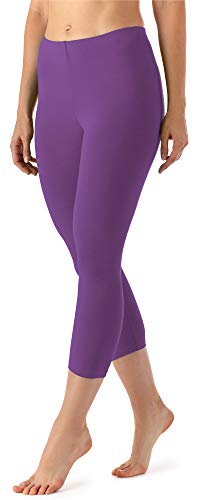 Merry Style Damen Leggings 3/4 Capri Leggings aus Viskose MS10-144 (Purpur, 4XL) von Merry Style