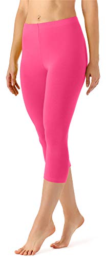 Merry Style Damen Leggings 3/4 Capri Leggings aus Viskose MS10-144 (Rosa, 4XL) von Merry Style