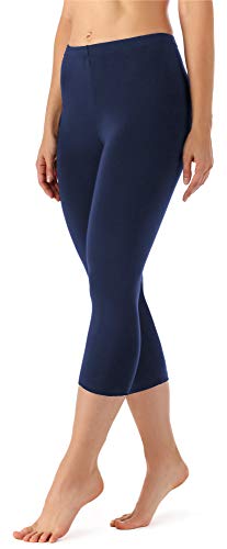 Merry Style Damen Leggings 3/4 Capri Leggings aus Viskose MS10-144 (Dunkelblau, 3XL) von Merry Style