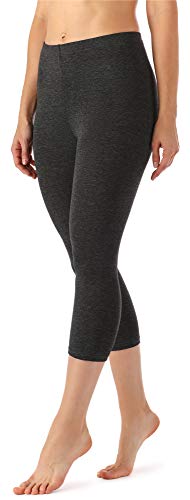 Merry Style Damen Leggings 3/4 Capri Leggings aus Viskose MS10-144 (Dunkelmelange, M) von Merry Style