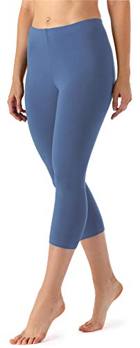 Merry Style Damen Leggings 3/4 Capri Leggings aus Viskose MS10-144 (Jeans, XS) von Merry Style