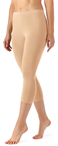 Merry Style Damen Leggings 3/4 Capri Leggings aus Viskose MS10-144 (Nude, 3XL) von Merry Style