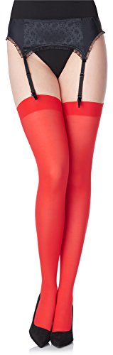 Merry Style Damen Mikrofaser Strapsstrümpfe MS 799 40 DEN (Rot, XS-S (32-38)) von Merry Style
