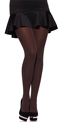 Merry Style Damen Mikrofaser blickdichte Strumpfhose plus size MS 162 60 DEN(Chocco, XL (44-48)) von Merry Style