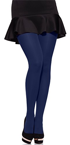 Merry Style Damen Mikrofaser blickdichte Strumpfhose plus size MS 162 60 DEN(Dunkelblau, XXL (50-56)) von Merry Style