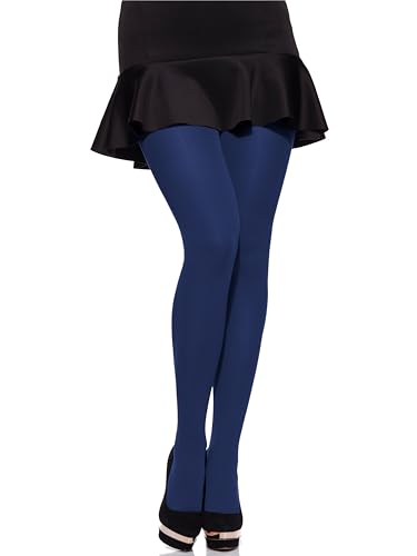 Merry Style Damen Mikrofaser blickdichte Strumpfhose plus size MS 162 60 DEN(Jeans, XL (44-48)) von Merry Style