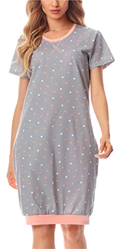 Merry Style Damen Nachthemd MS10-184 (Grau/Punkten, S) von Merry Style
