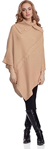 Merry Style Damen Poncho 2V3T1(Aprikose, One Size) von Merry Style