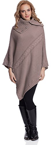 Merry Style Damen Poncho 2V3T1(Kakao, One Size) von Merry Style