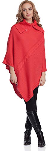 Merry Style Damen Poncho 2V3T1 (Coral) von Merry Style