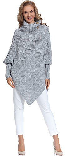 Merry Style Damen Poncho C46l4 (Grau) von Merry Style