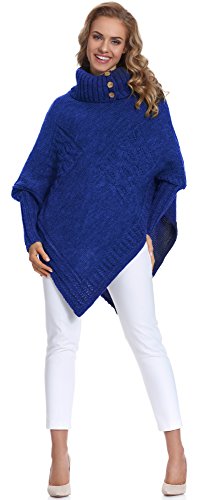 Merry Style Damen Poncho M83N4 (Kornblume, One Size) von Merry Style