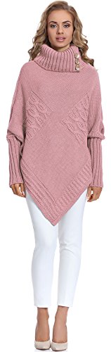 Merry Style Damen Poncho M83N4 (Puderrosa, One Size) von Merry Style