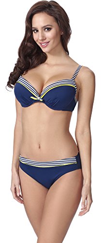 Merry Style Damen Push Up Bikini F21 2 (Muster-333, Cup 90C / Unterteil 44) von Merry Style