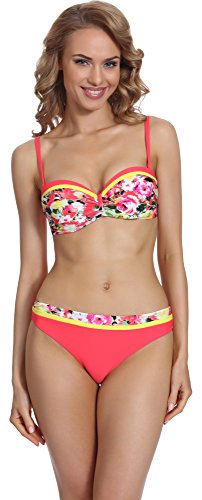 Merry Style Damen Push Up Bikini Set P509-53MIA (Muster-5, Cup 80 D/Unterteil 40) von Merry Style