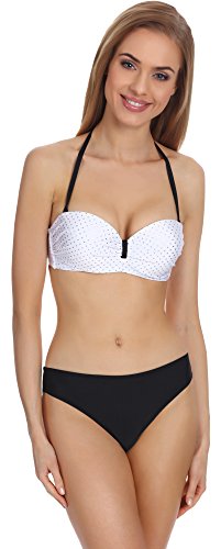 Merry Style Damen Push Up Bikini Set P510-69SLK (Muster-1, Cup 70 C/Unterteil 36) von Merry Style