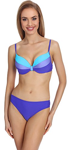 Merry Style Damen Push Up Bikini Set P516-69TSG (Muster-4, Cup 75 C/Unterteil 38) von Merry Style