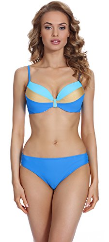 Merry Style Damen Push Up Bikini Set P516-69TSG (Muster-6, Cup 70 D/Unterteil 36) von Merry Style