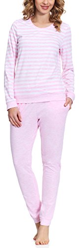 Merry Style Damen Schlafanzug MS10-107 (Rosa, L) von Merry Style