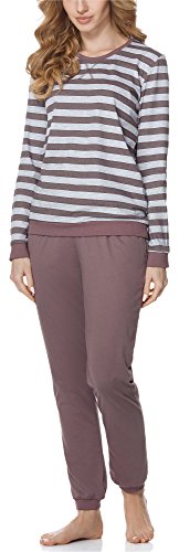 Merry Style Damen Schlafanzug MS10-107 (Violett/Melange, S) von Merry Style