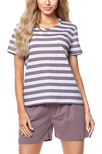 Merry Style Damen Schlafanzug MS10-177 (Violett/Melange, S) von Merry Style